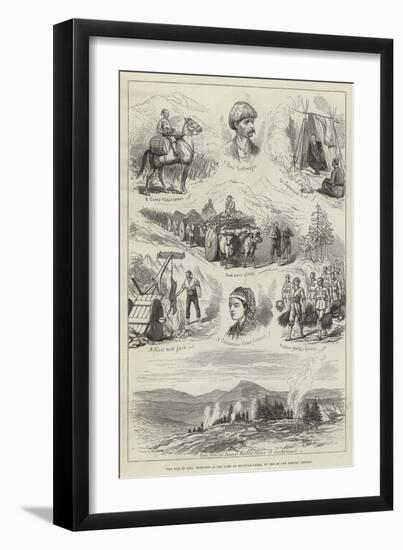 The War in Asia, Sketches in the Camp of Mouktar Pasha-null-Framed Giclee Print