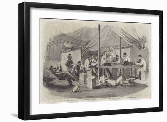 The War in China, Tent of the 15th Punjaubees at Pehtang-Charles Wirgman-Framed Giclee Print