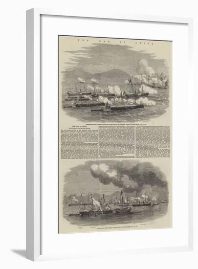 The War in China, the Battle of Escape Creek-null-Framed Giclee Print