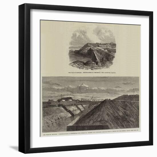 The War in Denmark, Fortifications of Fredericia-null-Framed Giclee Print