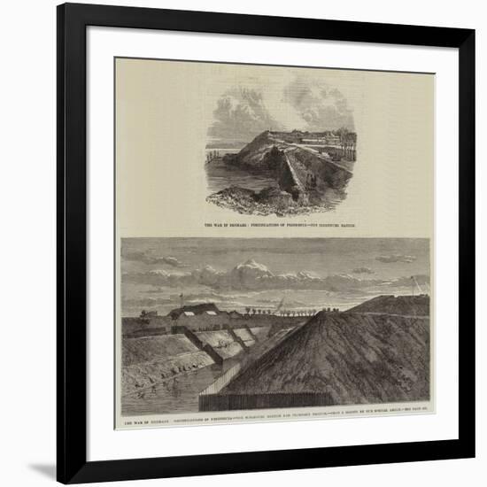 The War in Denmark, Fortifications of Fredericia-null-Framed Giclee Print