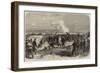 The War in Denmark, Prussian Battery at Gaasberg Point, Opposite the Forts of Duppel-null-Framed Giclee Print
