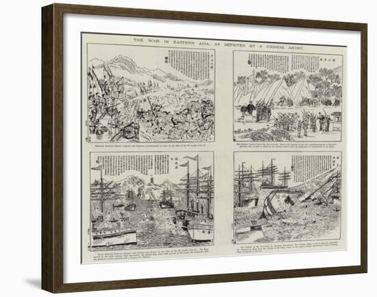 The War in Eastern Asia, as Depicted by a Chinese Artist-null-Framed Giclee Print