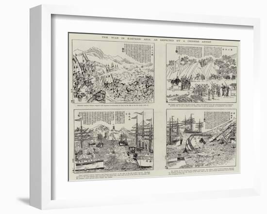 The War in Eastern Asia, as Depicted by a Chinese Artist-null-Framed Giclee Print