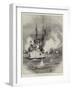 The War in Eastern Asia, Naval Attack on the Forts at Wei-Hai-Wei-Charles William Wyllie-Framed Giclee Print