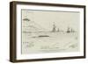 The War in Eastern Asia, the English Fleet Arriving Off Port Arthur-null-Framed Giclee Print