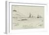 The War in Eastern Asia, the English Fleet Arriving Off Port Arthur-null-Framed Giclee Print