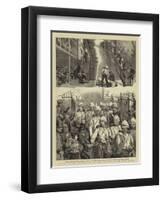 The War in Egypt, Departure of the First Battalion of the Scots Guards-null-Framed Premium Giclee Print
