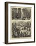 The War in Egypt, Departure of the First Battalion of the Scots Guards-null-Framed Giclee Print