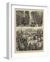 The War in Egypt, Departure of the First Battalion of the Scots Guards-null-Framed Giclee Print