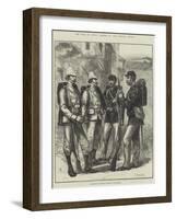 The War in Egypt, English and American Marines in Alexandria-null-Framed Giclee Print