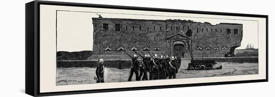 The War in Egypt, Fort Mex, Alexandria: Entrance to the Centre Fort-null-Framed Stretched Canvas