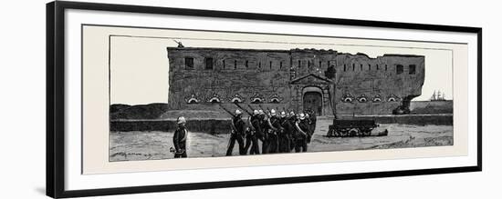 The War in Egypt, Fort Mex, Alexandria: Entrance to the Centre Fort-null-Framed Premium Giclee Print