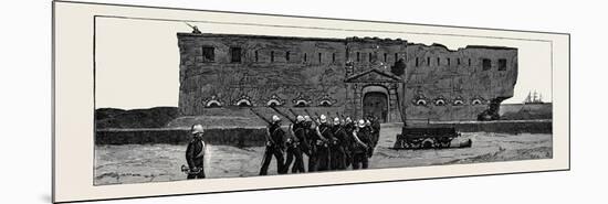 The War in Egypt, Fort Mex, Alexandria: Entrance to the Centre Fort-null-Mounted Premium Giclee Print