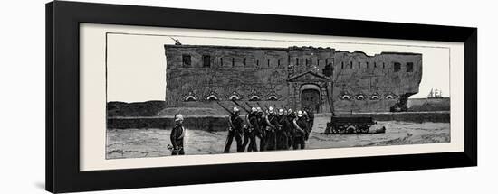 The War in Egypt, Fort Mex, Alexandria: Entrance to the Centre Fort-null-Framed Giclee Print