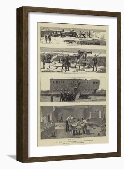 The War in Egypt, Fort Mex, Alexandria-null-Framed Giclee Print