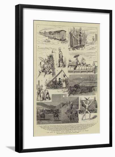 The War in Egypt, from Ismailia to the Front by Train-Herbert Johnson-Framed Giclee Print