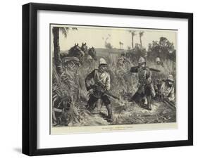 The War in Egypt, Mounted Infantry Skirmishing-William Heysham Overend-Framed Giclee Print