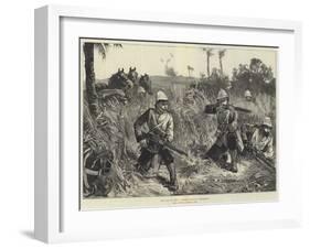 The War in Egypt, Mounted Infantry Skirmishing-William Heysham Overend-Framed Giclee Print