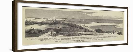 The War in Egypt, Reconnaissance with the Ironclad Train, 28 July-null-Framed Giclee Print