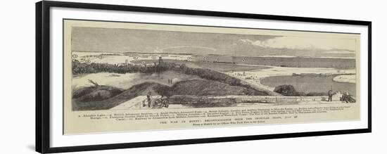 The War in Egypt, Reconnaissance with the Ironclad Train, 28 July-null-Framed Giclee Print