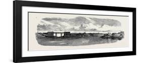 The War in Egypt: the Aboukir Forts; Railway Bridge on the Alexandria and Rosetta Line-null-Framed Giclee Print