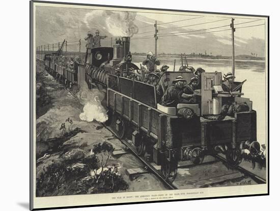 The War in Egypt, the Armoured Train, Front of the Train, with Nordenfeldt Gun-William Heysham Overend-Mounted Giclee Print