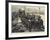 The War in Egypt, the Armoured Train, Front of the Train, with Nordenfeldt Gun-William Heysham Overend-Framed Giclee Print