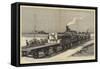 The War in Egypt, the Ironclad Train During the Reconnaissance of 28 July-Joseph Nash-Framed Stretched Canvas