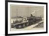 The War in Egypt, the Ironclad Train During the Reconnaissance of 28 July-Joseph Nash-Framed Giclee Print