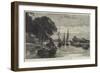 The War in Egypt, the Mahmoudieh Canal, Near Ramleh-Charles Auguste Loye-Framed Giclee Print