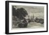 The War in Egypt, the Mahmoudieh Canal, Near Ramleh-Charles Auguste Loye-Framed Giclee Print