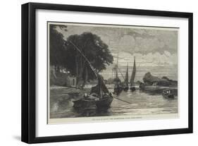 The War in Egypt, the Mahmoudieh Canal, Near Ramleh-Charles Auguste Loye-Framed Giclee Print