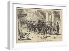 The War in Egypt, the Naval Occupation of Alexandria, the First Reconnaissance in Force-Frederic Villiers-Framed Giclee Print