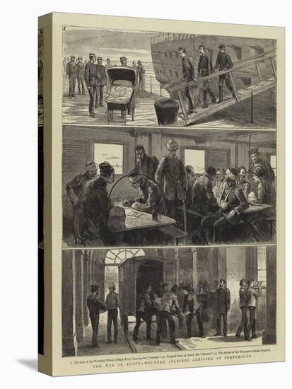 The War in Egypt, Wounded Soldiers Arriving at Portsmouth-null-Stretched Canvas