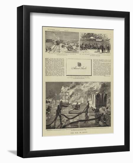 The War in Egypt-null-Framed Premium Giclee Print