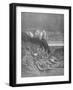 The War in Heaven, from Book VI of 'Paradise Lost' by John Milton (1608-74) Engraved by A. Ligny,…-Gustave Doré-Framed Premium Giclee Print