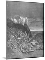 The War in Heaven, from Book VI of 'Paradise Lost' by John Milton (1608-74) Engraved by A. Ligny,…-Gustave Doré-Mounted Premium Giclee Print