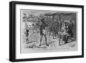 The War in Paraguay - Headquarters of President Lopez. from a Sketch by General Mcmahon.-null-Framed Giclee Print