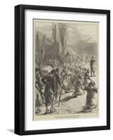 The War in Servia, Evening Prayer after a Battle-Charles Robinson-Framed Giclee Print