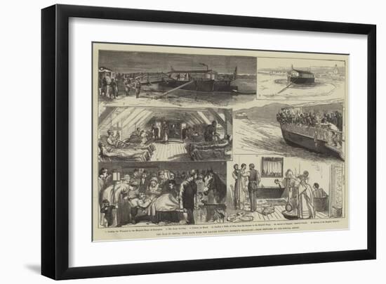 The War in Servia, Four Days with the British National Society's Transport-null-Framed Giclee Print
