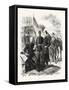 The War in Servia, General Zach, Chief of the Staff: Costumes of the Servian Army, Serbia, 1876-null-Framed Stretched Canvas