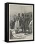The War in South Africa, a Native Chief in Council-Richard Caton Woodville II-Framed Stretched Canvas