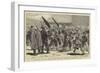 The War in South Africa, Troops from King Williamstown Marching to Natal-Charles Edwin Fripp-Framed Giclee Print