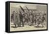 The War in South Africa, Troops from King Williamstown Marching to Natal-Charles Edwin Fripp-Framed Stretched Canvas