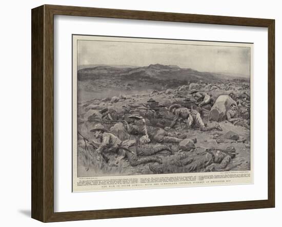 The War in South Africa, with the Queensland Imperial Bushmen at Rhenoster Kop-Frank Dadd-Framed Giclee Print