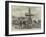 The War in South America, Mounting Heavy Guns at Valparaiso-null-Framed Giclee Print