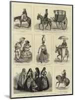 The War in South America, Types and Costumes in Lima, Peru-null-Mounted Giclee Print