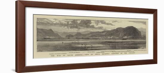 The War in South America, View of Arica, Recently Captured by the Chilians-William Henry James Boot-Framed Giclee Print