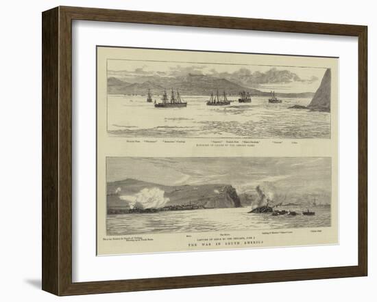 The War in South America-null-Framed Giclee Print